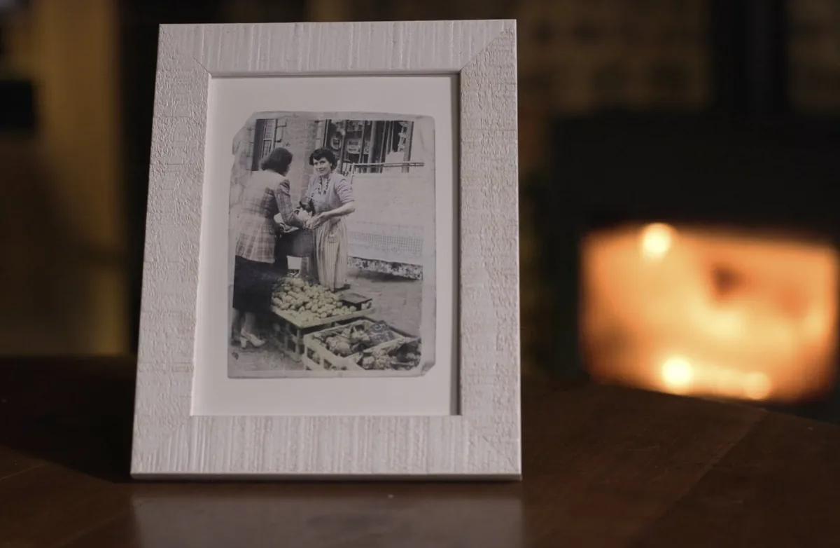 Photo restaurée encadrée